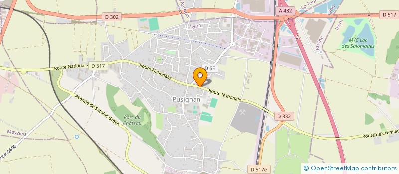 localisation de l'entreprise RAZORBACK TATOO  PUSIGNAN