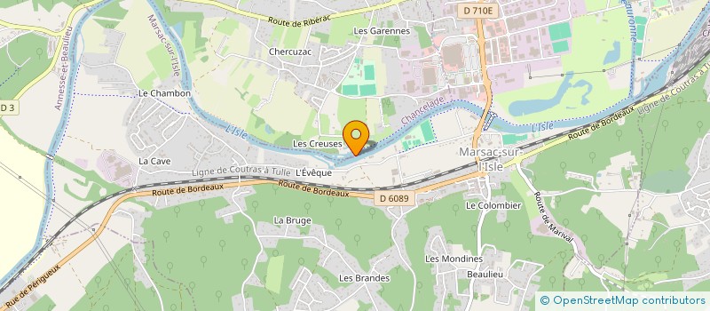 localisation de l'entreprise RB  MARSAC SUR L'ISLE