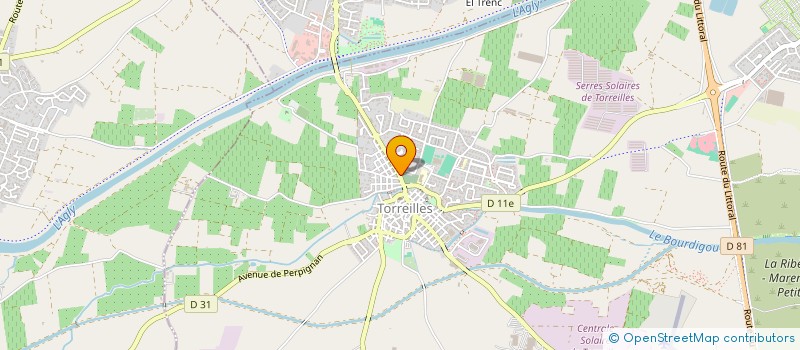 localisation de l'entreprise RB à TORREILLES
