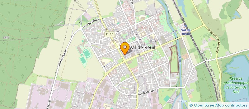 localisation de l'entreprise RB  VAL DE REUIL