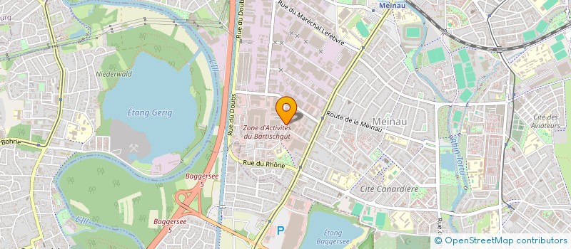 localisation de l'entreprise RB à STRASBOURG