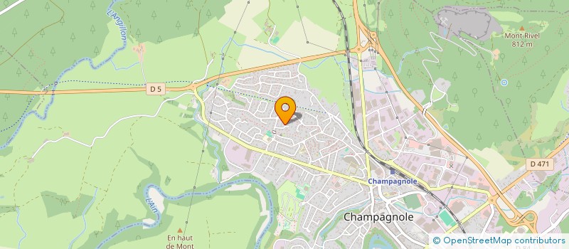 localisation de l'entreprise RB  CHAMPAGNOLE