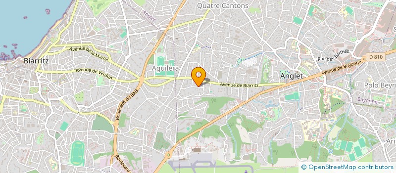 localisation de l'entreprise RB  ANGLET