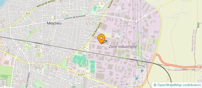 localisation de l'entreprise RB AUTO 69 à MEYZIEU