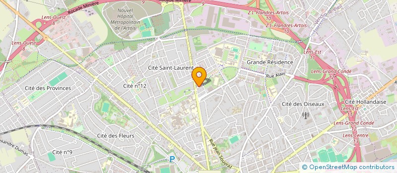 localisation de l'entreprise RB AUTO LENS  LENS