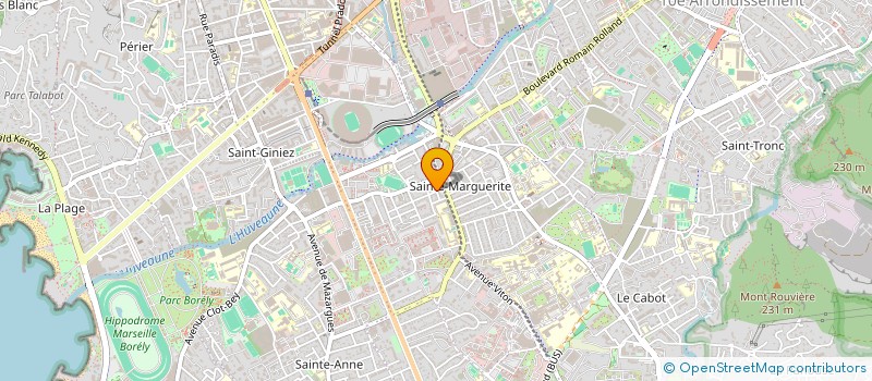 localisation de l'entreprise RB AUTOS  MARSEILLE 9