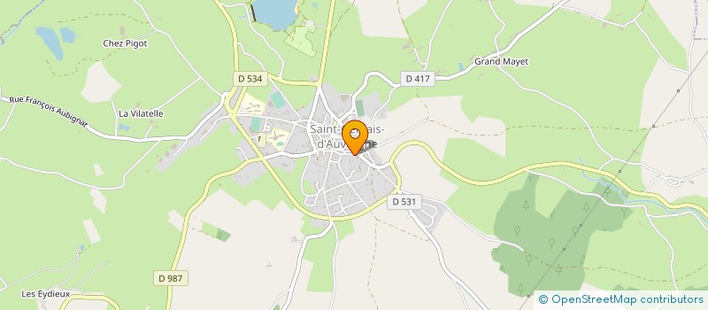 localisation de l'entreprise RB AUTOS  SAINT-GERVAIS-D'AUVERGNE