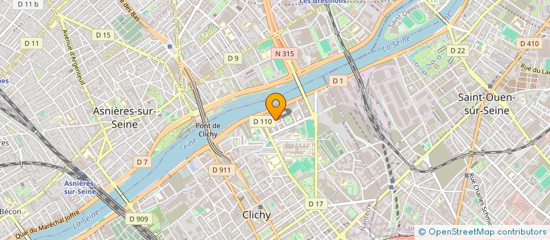 localisation de l'entreprise RB BAT à CLICHY