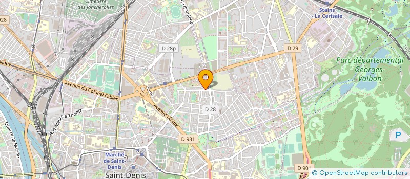 localisation de l'entreprise RB BATI ELEC à SAINT-DENIS