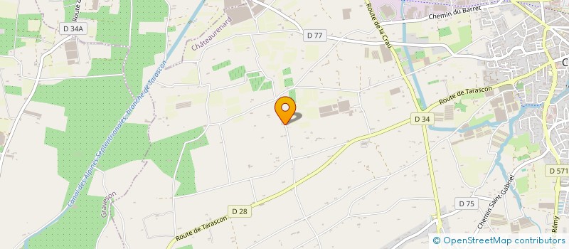 localisation de l'entreprise RB BONNAFOUX à CHATEAURENARD