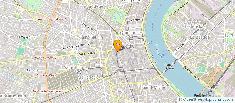 localisation de l'entreprise RB BORDEAUX DISTRIBUTION SARL  BORDEAUX