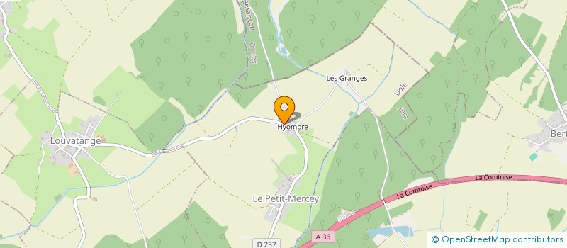 localisation de l'entreprise RB BOULANGERIE  DAMPIERRE