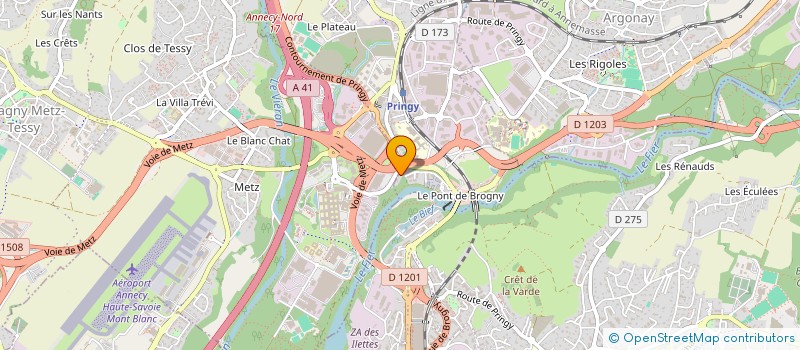 localisation de l'entreprise RB CHARPENTE  ANNECY