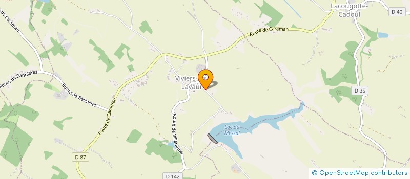 localisation de l'entreprise RB CHIRURGIE à VIVIERS-LES-LAVAUR