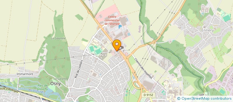 localisation de l'entreprise RB CLIM. à OSNY