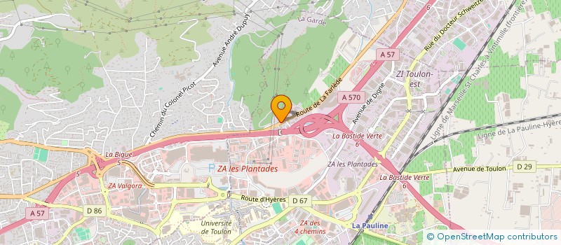localisation de l'entreprise RB COMPANY à LA GARDE