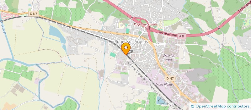 localisation de l'entreprise RB CONCEPT  PUGET-SUR-ARGENS