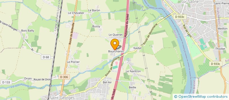 localisation de l'entreprise RB CONCEPT  SAINT-GEORGES-DE-RENEINS