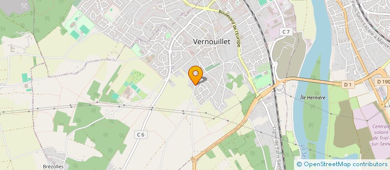 localisation de l'entreprise RB CONSEIL  VERNEUIL-SUR-SEINE