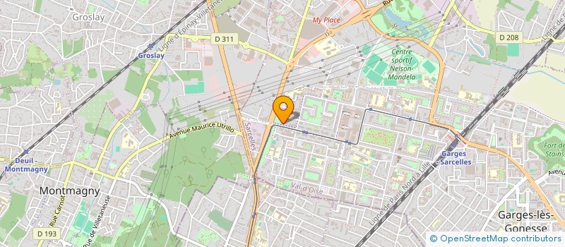 localisation de l'entreprise RB CONSEIL  SARCELLES