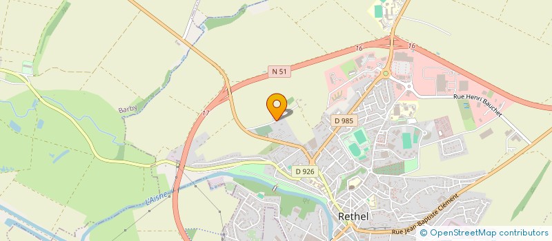 localisation de l'entreprise RB CONSEIL  RETHEL