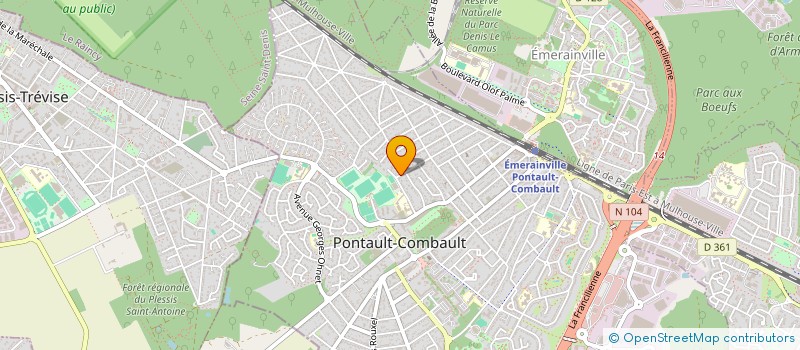 localisation de l'entreprise RB CONSEIL  PONTAULT-COMBAULT