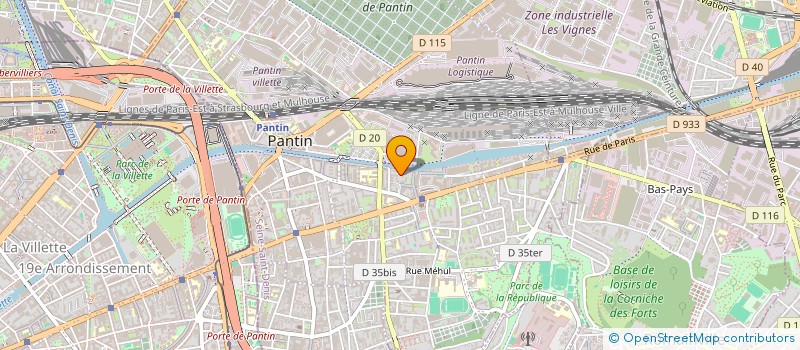 localisation de l'entreprise RB CONSEILS  PANTIN