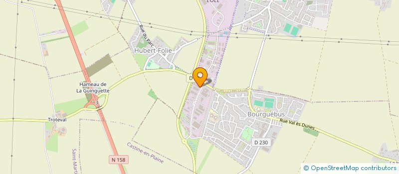 localisation de l'entreprise RB CONSTRUCTION  BOURGUEBUS