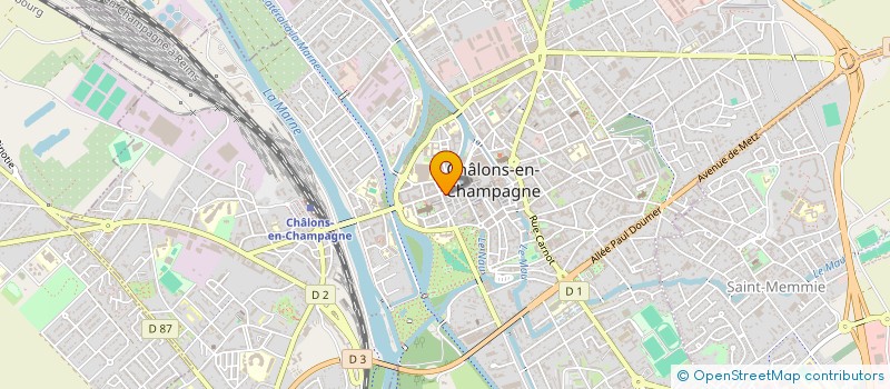 localisation de l'entreprise RB CONSTRUCTION CHAMPENOISE à CHALONS-EN-CHAMPAGNE