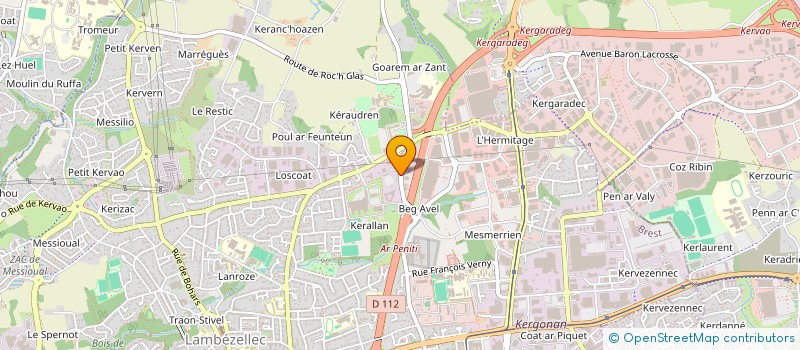 localisation de l'entreprise RB CONSTRUCTIONS à BREST