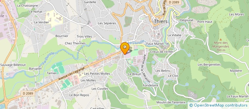 localisation de l'entreprise RB-CONSULT à THIERS