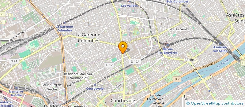 localisation de l'entreprise RB CONSULTING à COURBEVOIE