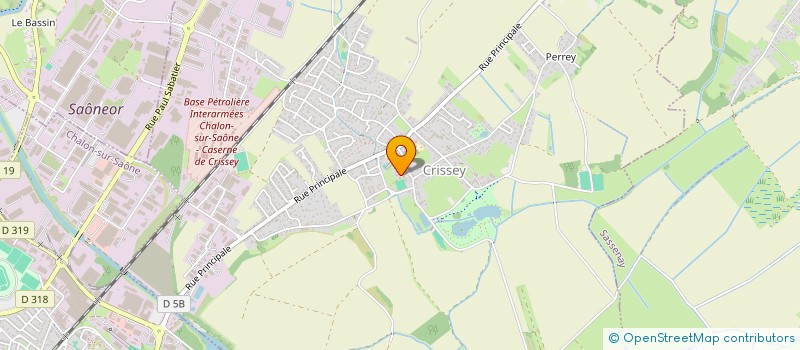 localisation de l'entreprise RB CUISINE TRAITEUR  CRISSEY