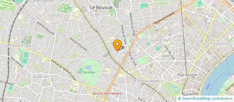 localisation de l'entreprise RB DEV  LE BOUSCAT