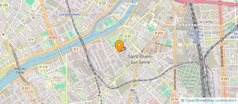 localisation de l'entreprise RB ELEC  SAINT-OUEN-SUR-SEINE