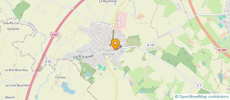 localisation de l'entreprise RB ENGINEERING à CHOLET