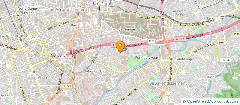 localisation de l'entreprise RB ENSEIGNES 13 à MARSEILLE