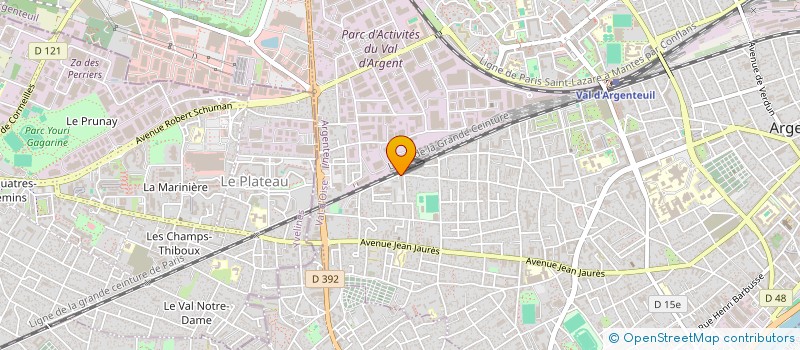 localisation de l'entreprise RB EXPRESS  ARGENTEUIL