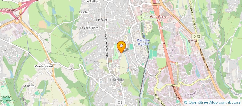 localisation de l'entreprise RB FINANCE & CONSEIL à DARDILLY