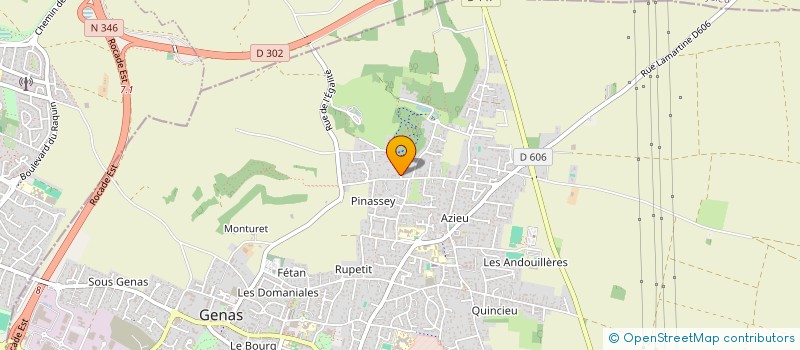 localisation de l'entreprise RB FINANCES à GENAS