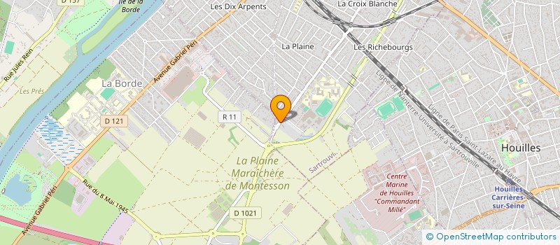 localisation de l'entreprise RB FINANCES à SARTROUVILLE