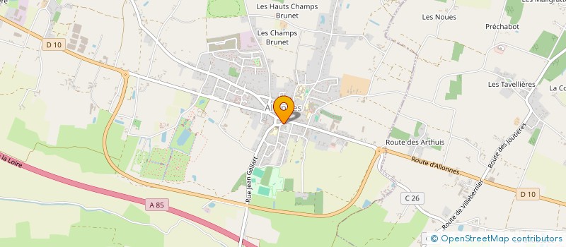 localisation de l'entreprise RB GROUP  ALLONNES