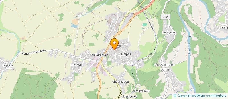 localisation de l'entreprise RB HABITAT  CUSSAC-SUR-LOIRE