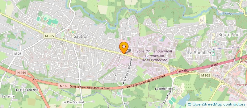 localisation de l'entreprise RB HOLDING  SAUTRON