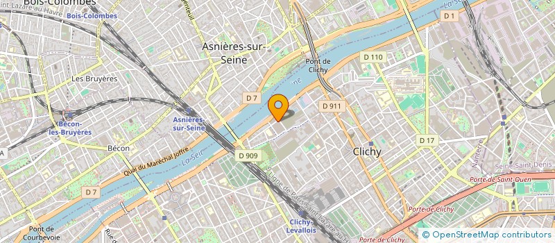 localisation de l'entreprise RB IMMOBILIER à CLICHY