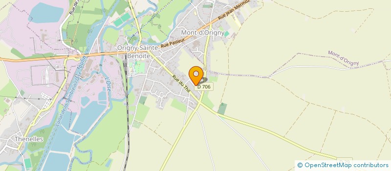 localisation de l'entreprise RB INDUSTRIES  ORIGNY-SAINTE-BENOITE