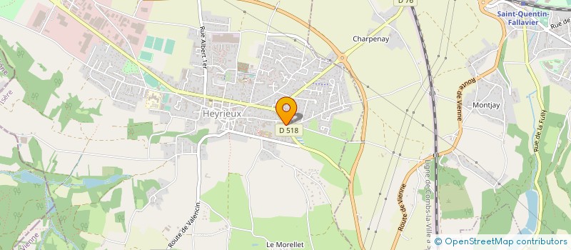 localisation de l'entreprise RB INVEST à HEYRIEUX