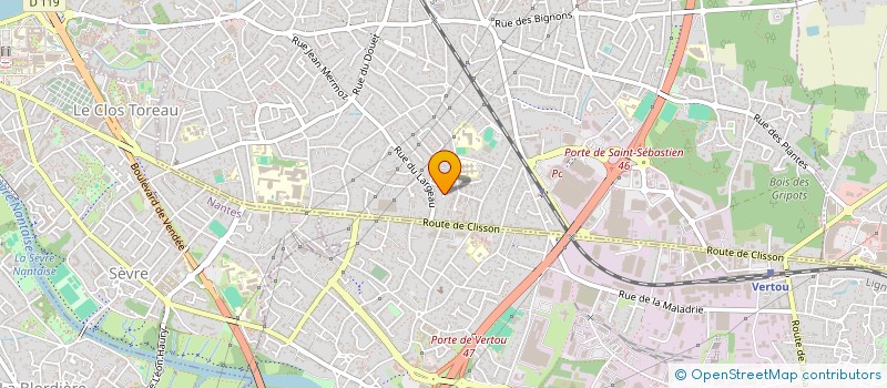 localisation de l'entreprise RB INVEST à SAINT-SEBASTIEN-SUR-LOIRE