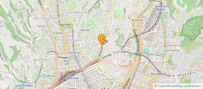 localisation de l'entreprise RB INVEST  NICE