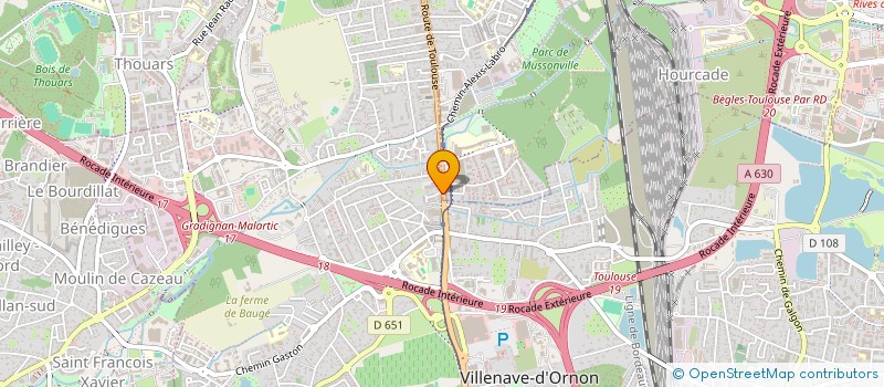 localisation de l'entreprise RB INVEST  VILLENAVE-D'ORNON